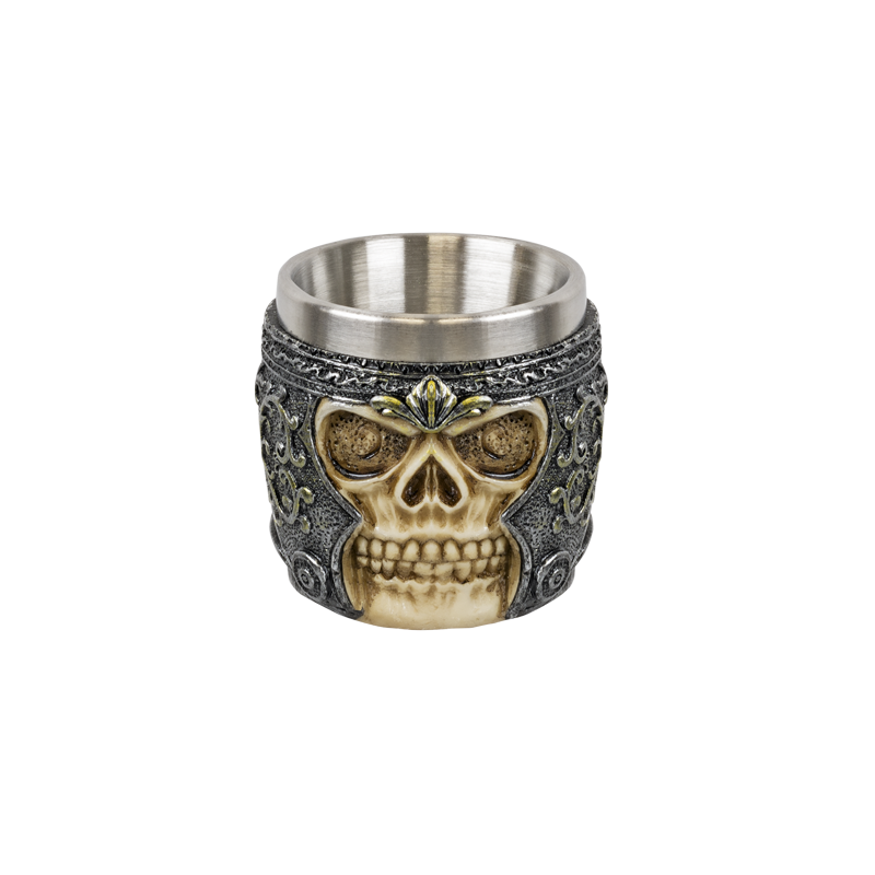 Vaso decoración calavera 6 cm