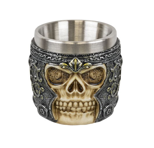 Totenkopf Deko Glas 6 cm