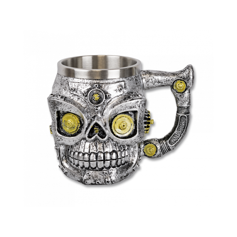 Decoration jar Mechanical skull