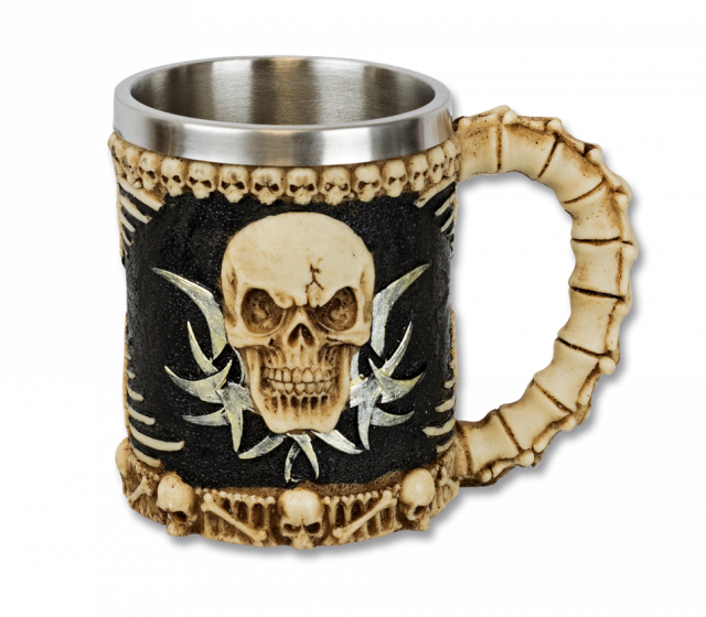 Decoration jar Bones Skull 12 cm