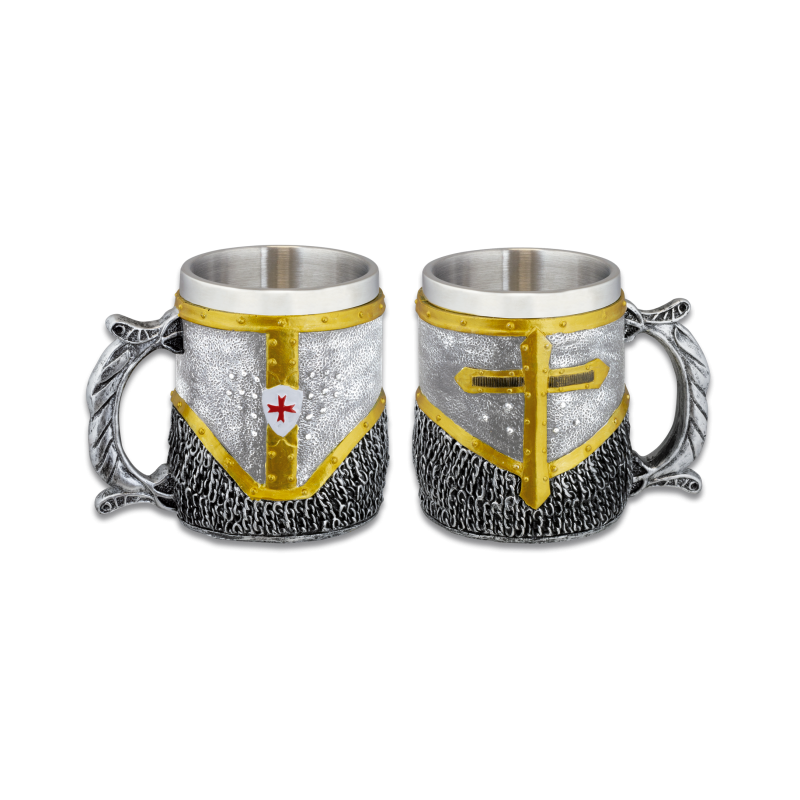 Caneca Templária Resina Chainmail