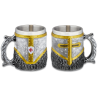 Taza resina Templaria Cota de Malla