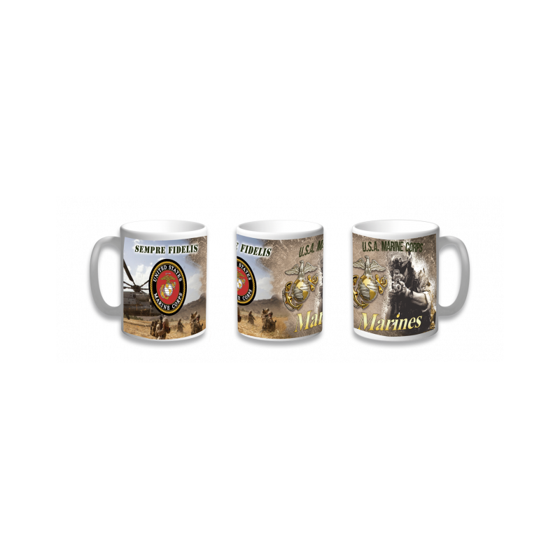 Caneca de cerâmica para fuzileiros navais