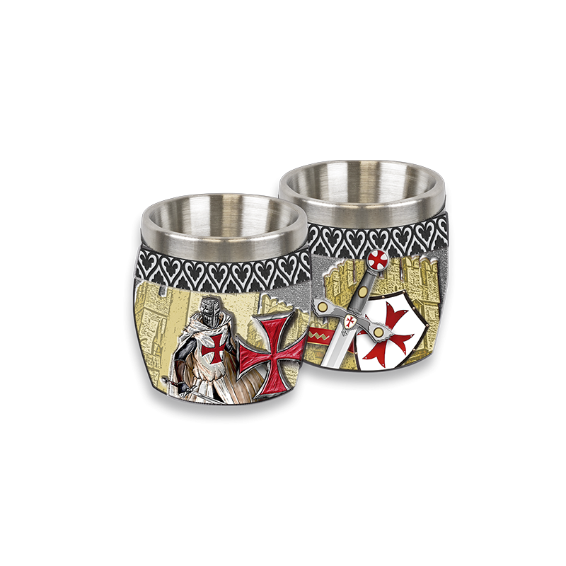 vaso chupito resina templario Knight