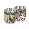 vaso chupito resina templario Knight