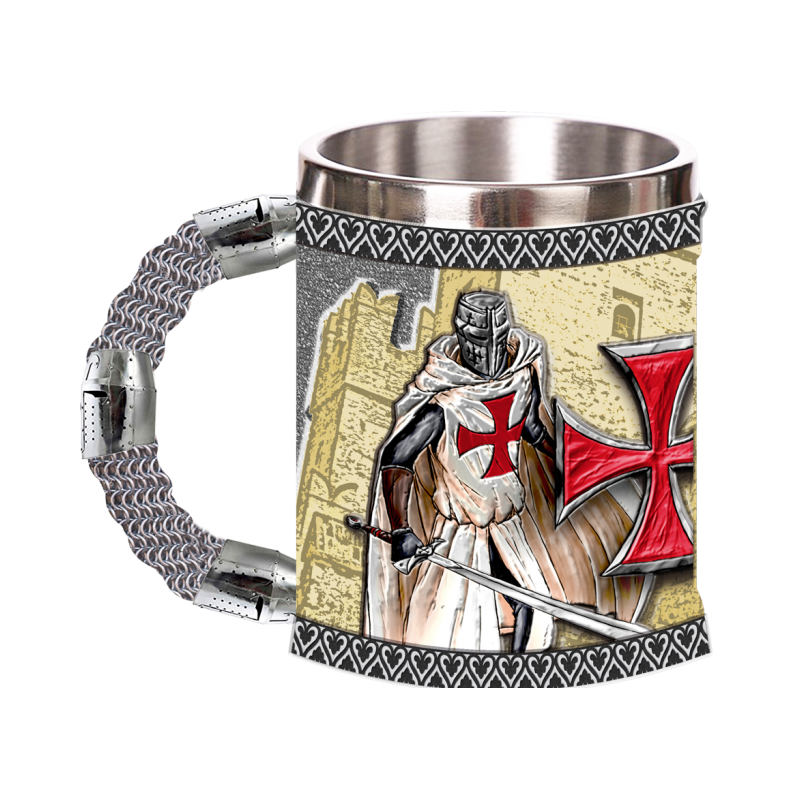 Resin mug Knight Templar