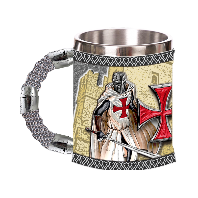 Taza resina templaria Knight