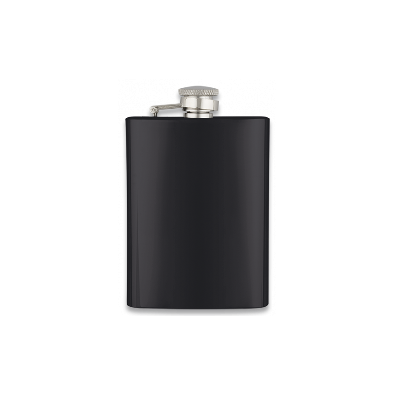 Schwarzer Edelstahlkolben 8 OZ ALBAINOX