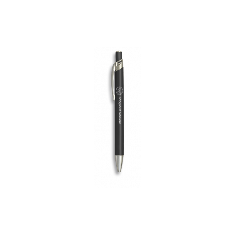 Boligrafo aluminio color negro. ARMADA