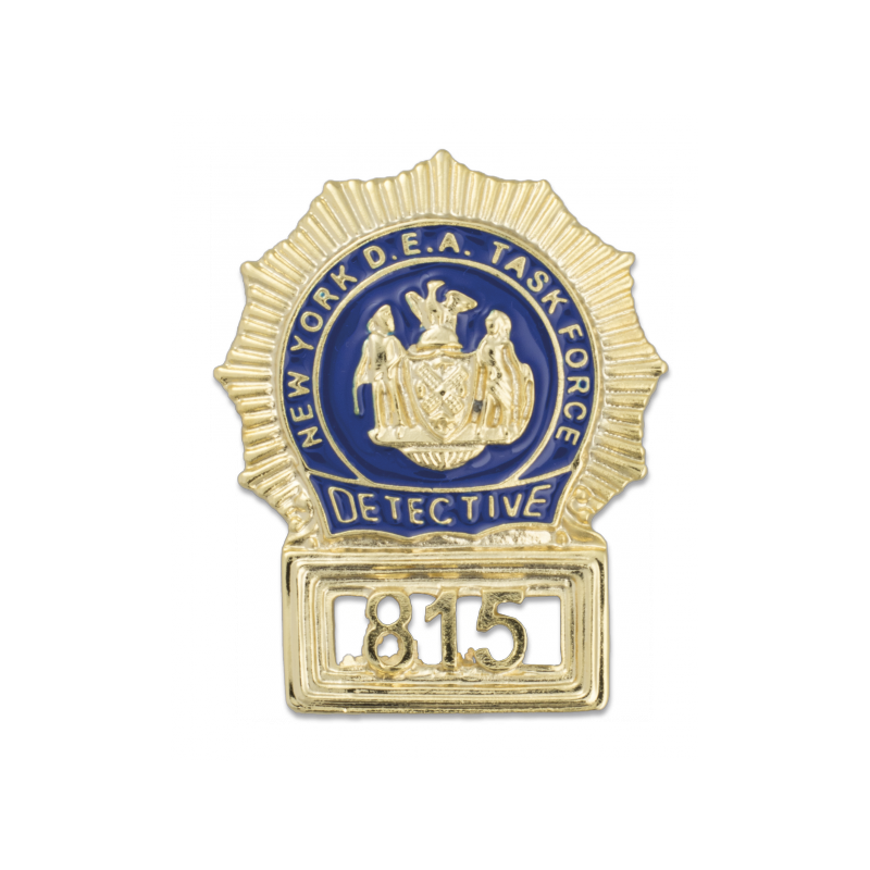 Badge for wallet US NEW YORK DETECTIVE