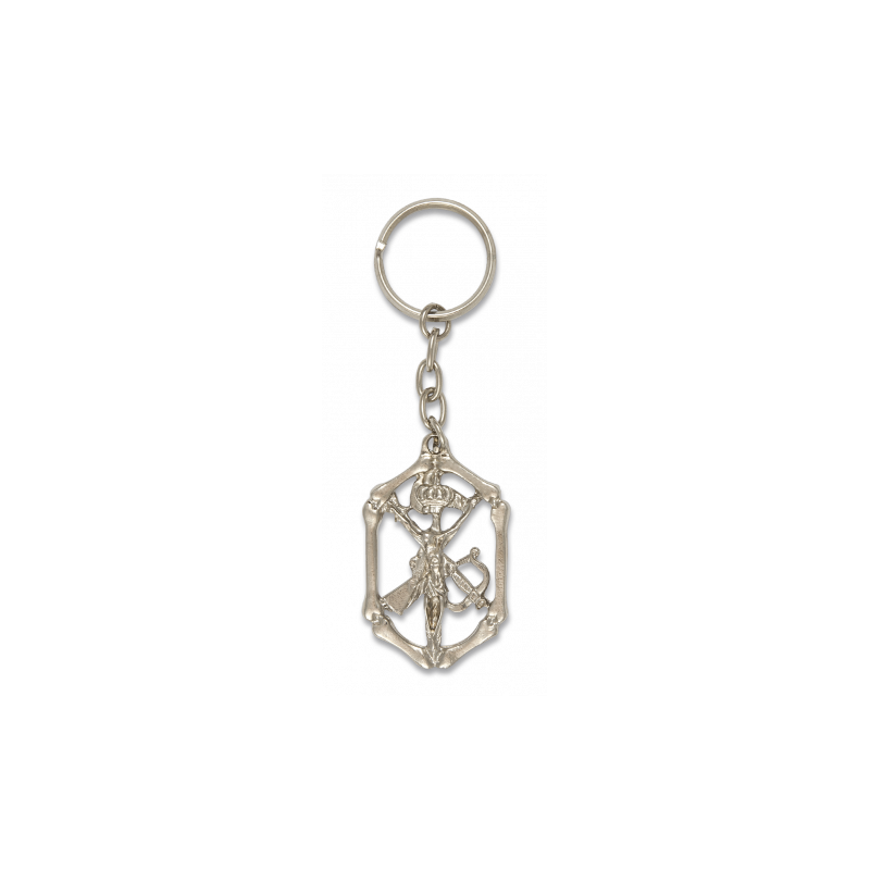 Porte-clés CRISTO LEGION BONE SILVER