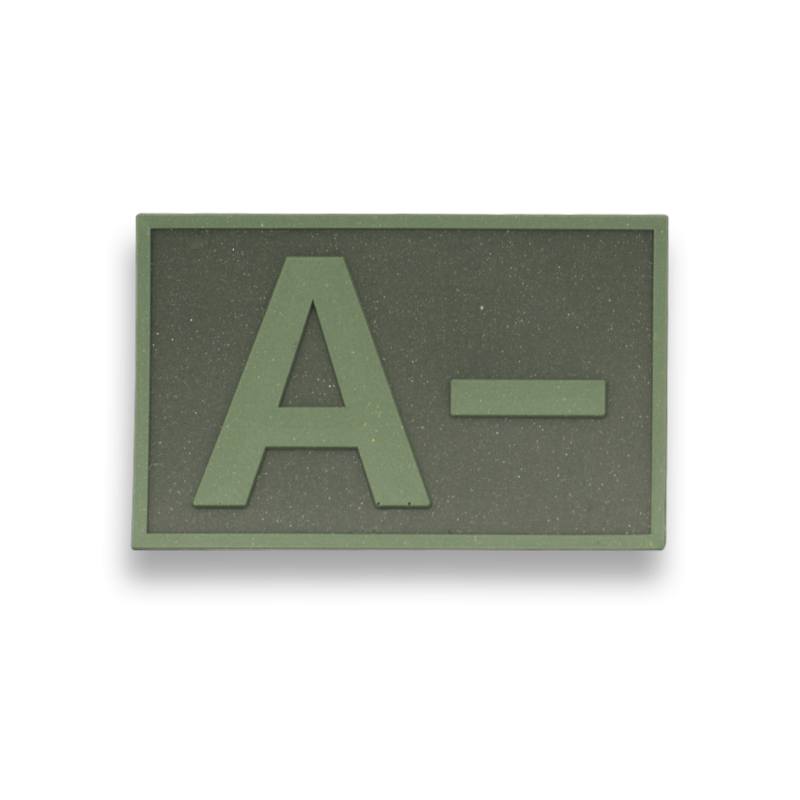 Tactical patch Rubber Blood type (A-)