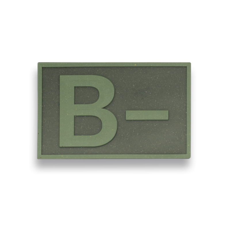 Tactical patch Rubber Blood type (B-)
