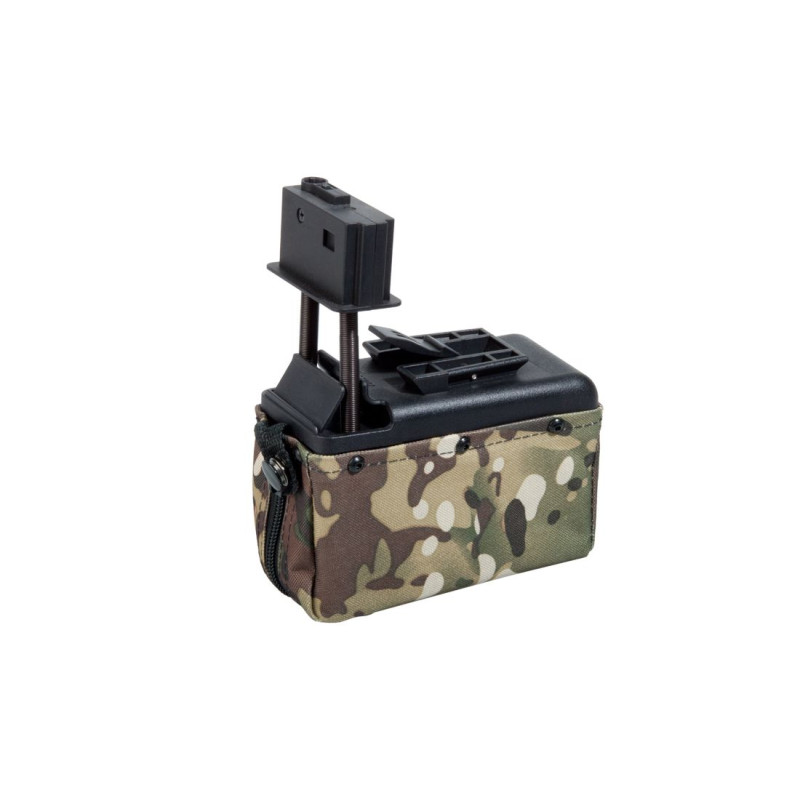 Cargador Drum M249 Mini A&K 1500 Rds Multicam