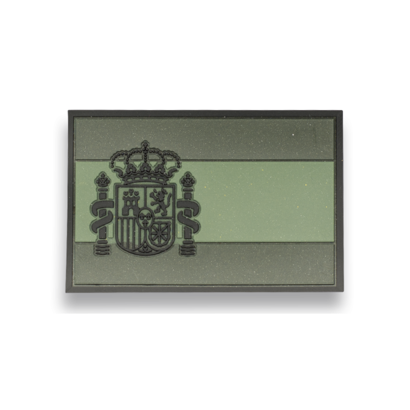 ESPAÑA Toppa in gomma verde. (5,4 x 3,4 cm)