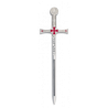 Mini espada TEMPLARIO plata