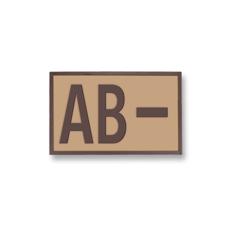 Patch tactique en caoutchouc (AB-) TAN.