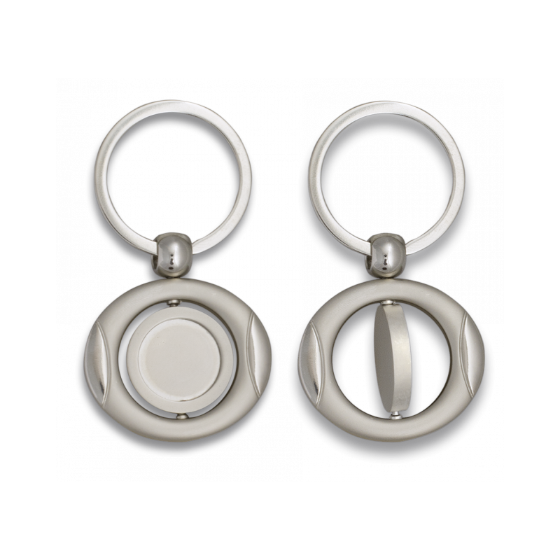 Key-ring Oval and rotatory