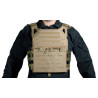 Chaleco Plate Carrier Corte Láser Tan V18 + 2 Plac
