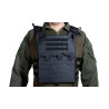 Chaleco Plate Carrier Corte Láser Negro V18 + 2 Pl