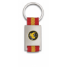 Llavero rectangulo plata + cinta bandera