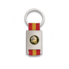 Llavero rectangulo plata+ cinta bandera
