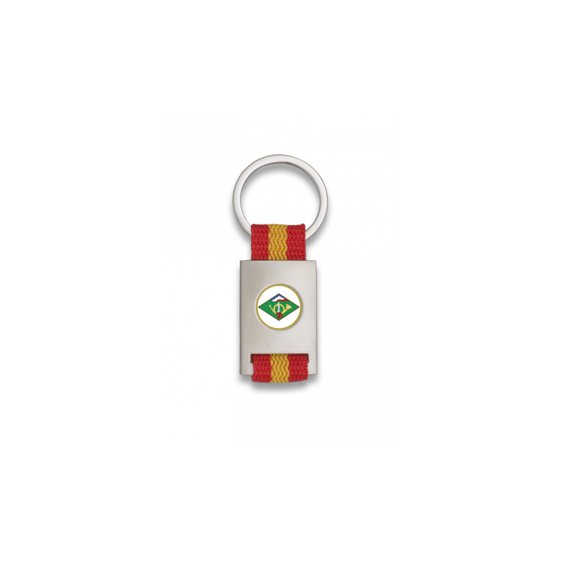 Key ring Rectangular and chromed