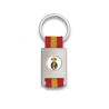 Llavero rectangulo plata + cinta bandera