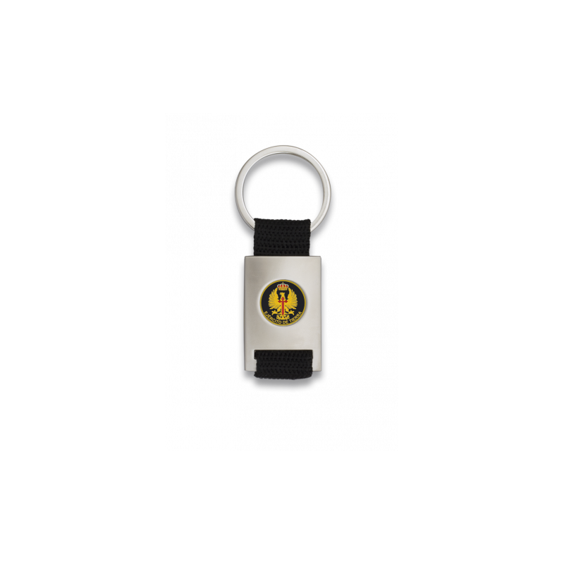 Key ring Rectangular and chromed