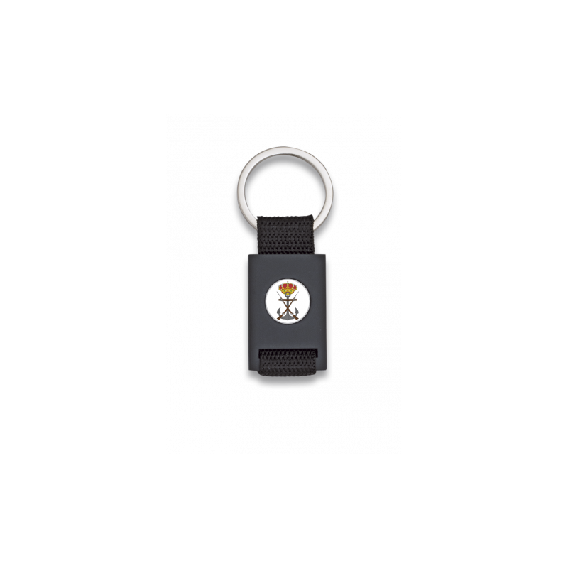 Key ring Rectangular and black