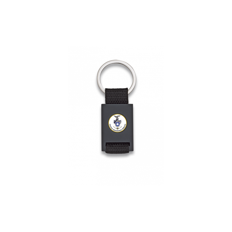 Key ring Rectangular and black