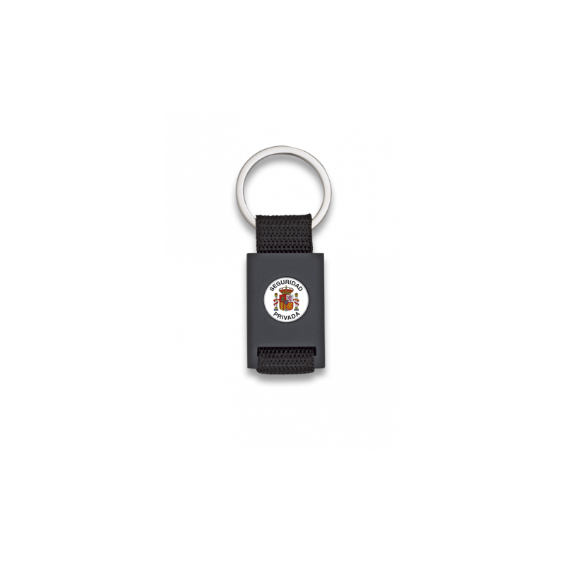 Key ring Rectangular and black