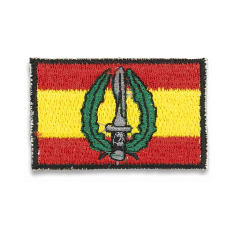 Bandera España bordada con logo MOE