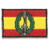 Bandera España bordada con logo MOE