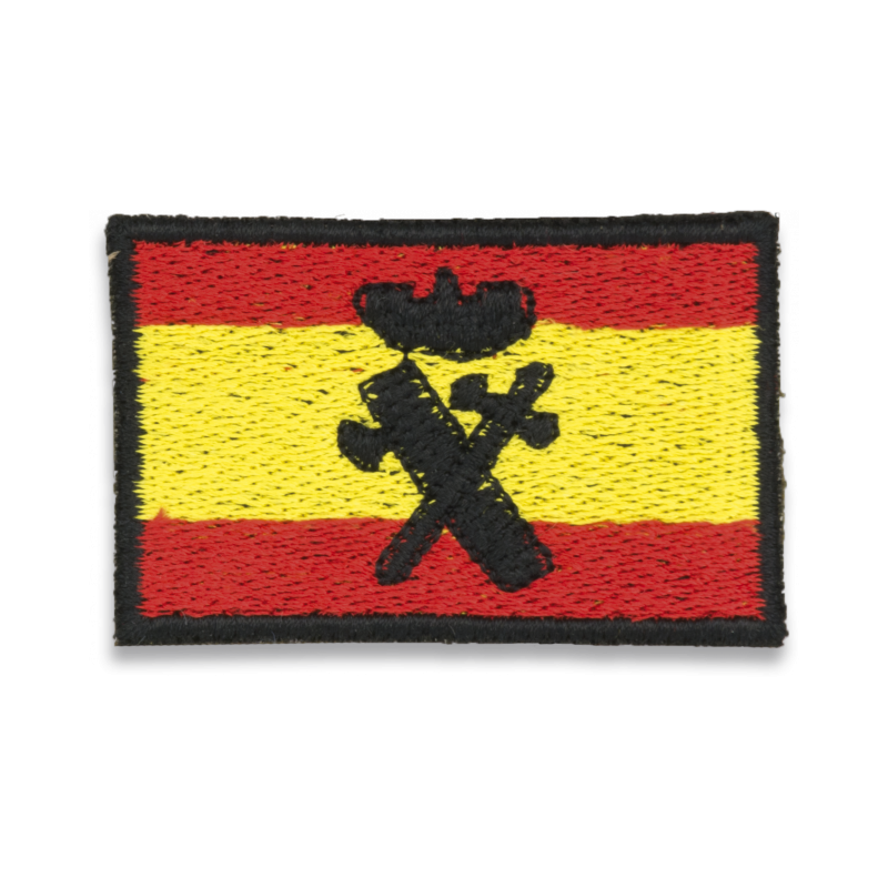 Bandera Bordada España con Logo G. CIVIL