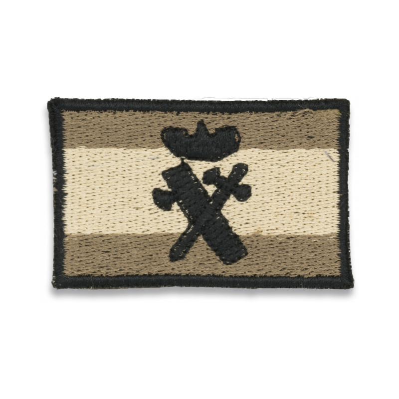 Bandera España gris con logo G. CIVIL