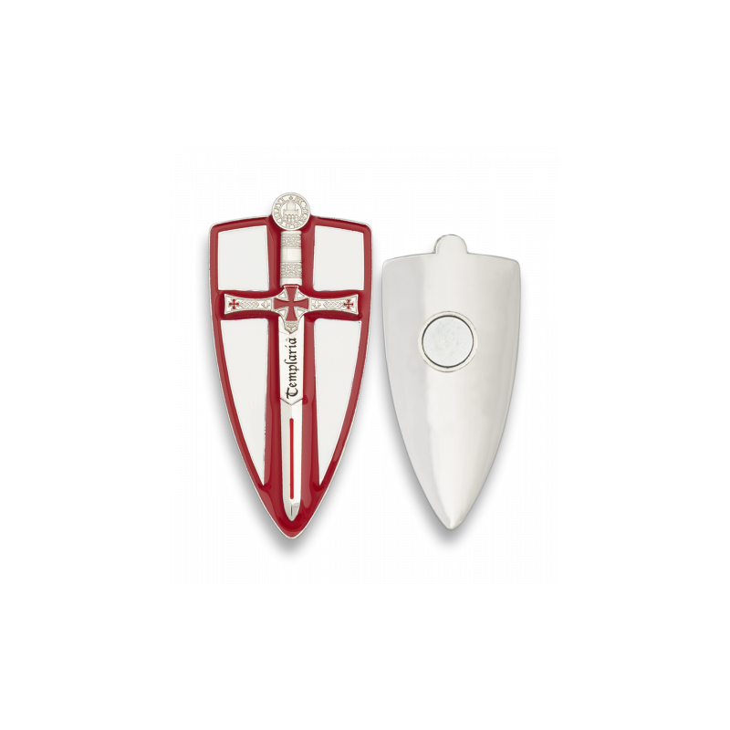 Ímã de escudo templário. TOLE 10