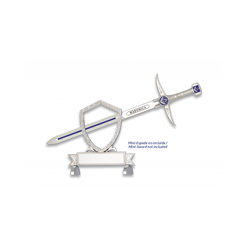 Présentoir pour mini épée. couleur : Argent