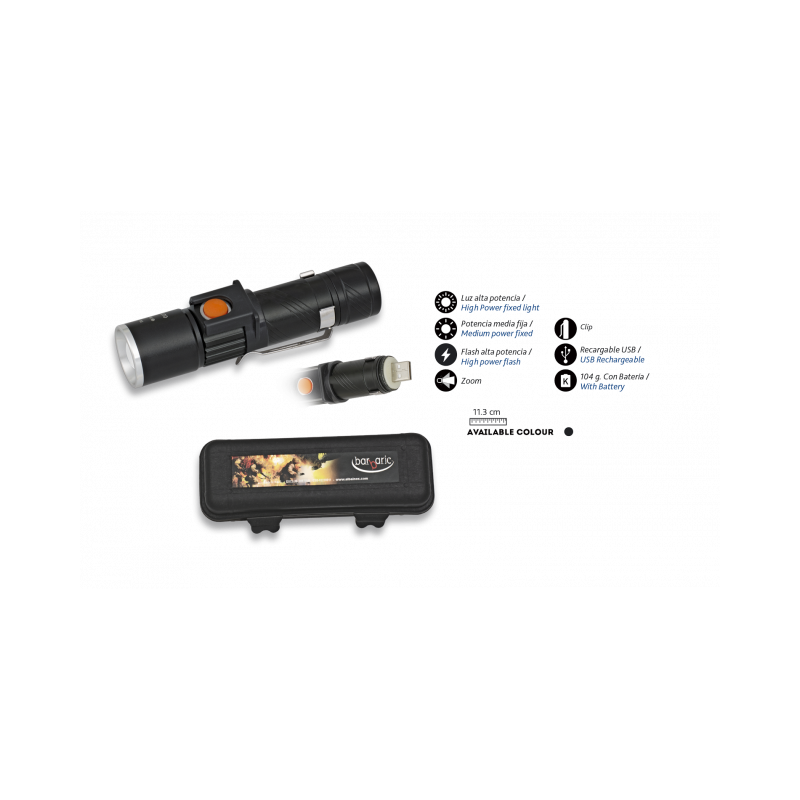 Lanterna USB recarregável & Box