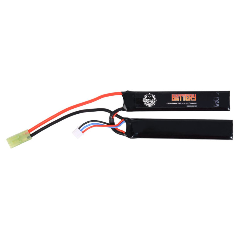 Batería Lipo 7.4V 1100Mah 25C (2Pc) Duel Code