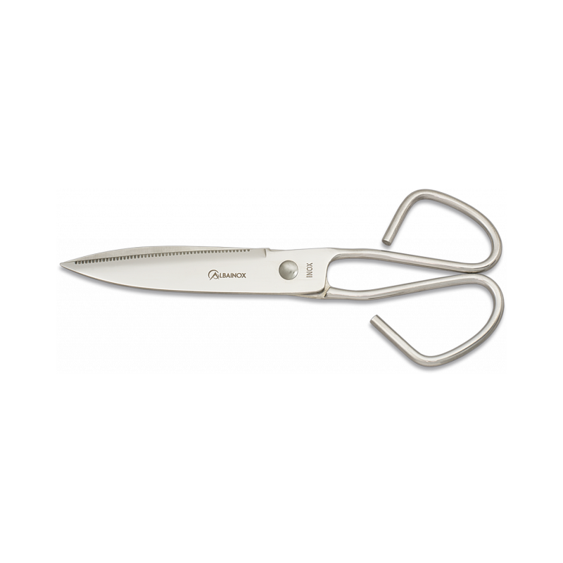 Tesoura de peixe em aço inox 18 cm.