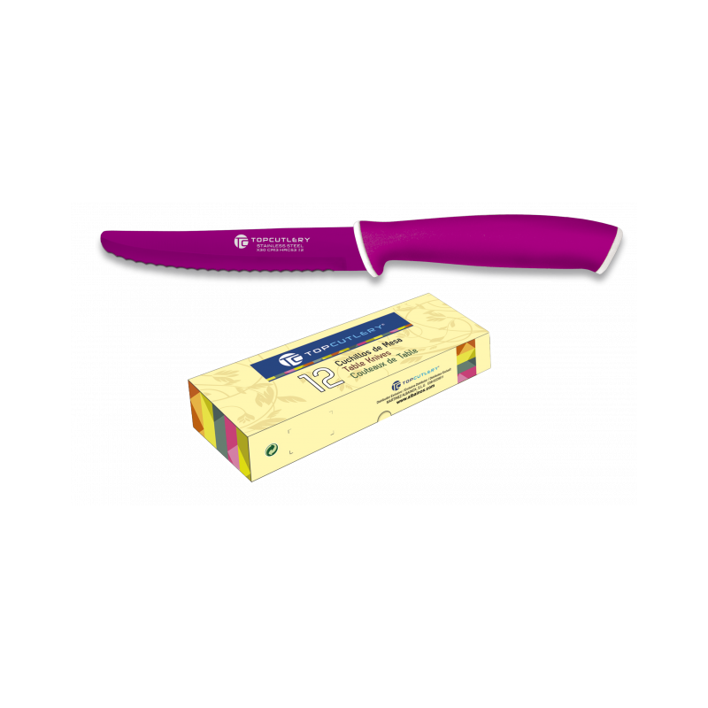 cuchillo mesa Top Cutlery.sierra morado