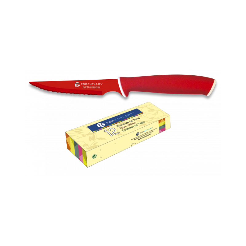 Coltello da tavola Top Cutlery rosso. punto