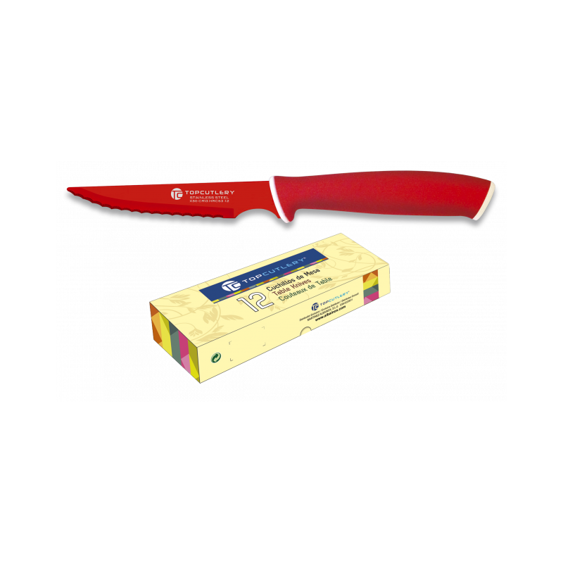 Table knife TOP CUTLERY Red