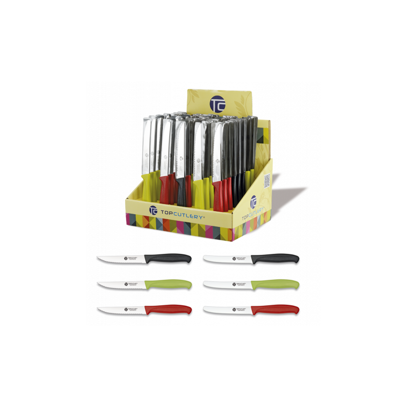 Expositor 40 pz. sdas cuchillos mesa neg