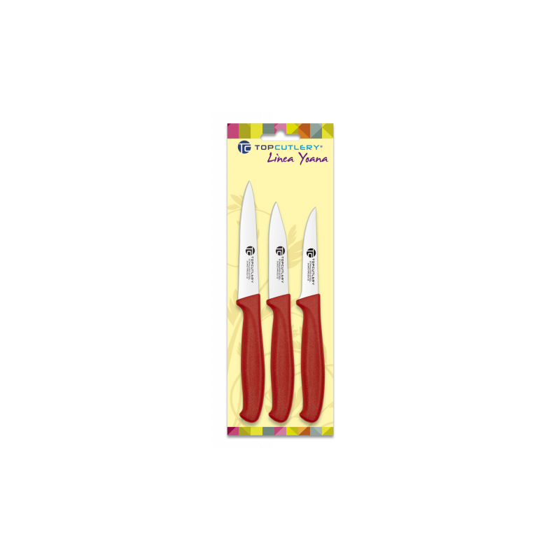 3 kitchen knives set (17313RO-17312RO-17323RO)