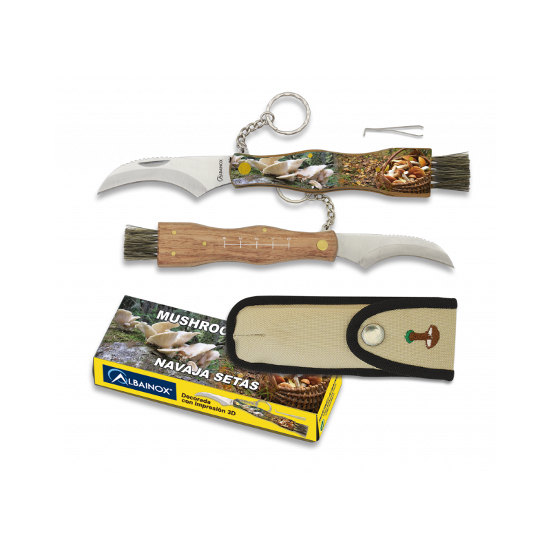 Couteau à champignon 3D. Albainox. Lame 7,5 cm