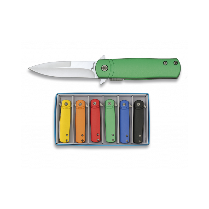 Conjunto de 6 canivetes FOS de alumínio Albainox.