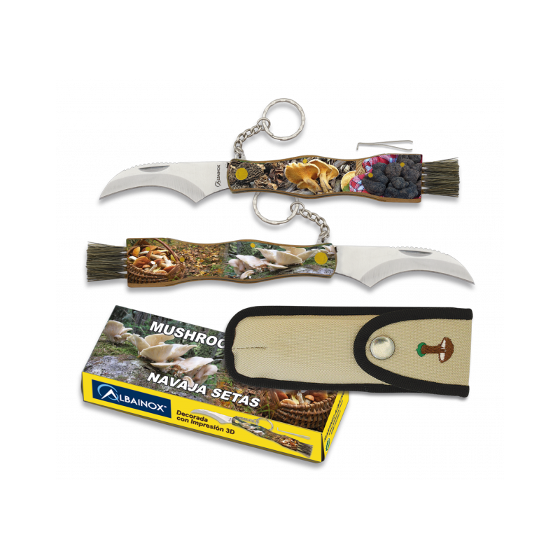 Coltello da fungo stampato 2 lati. H 7.5