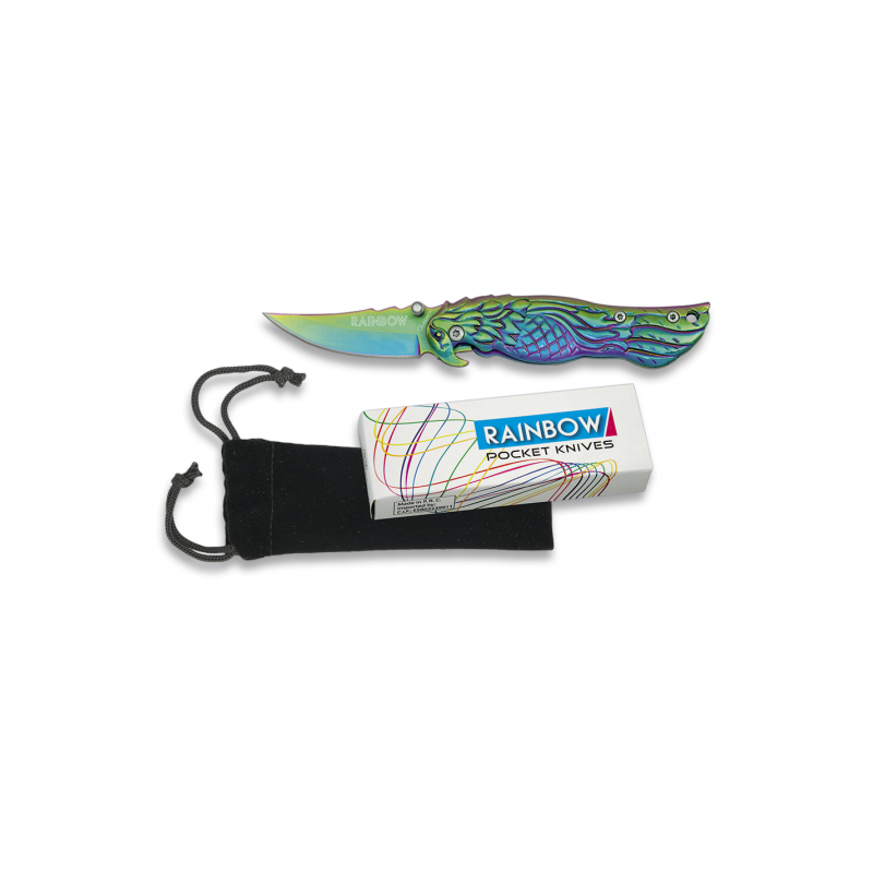 Pocket knife RAINBOW bird 52 cm
